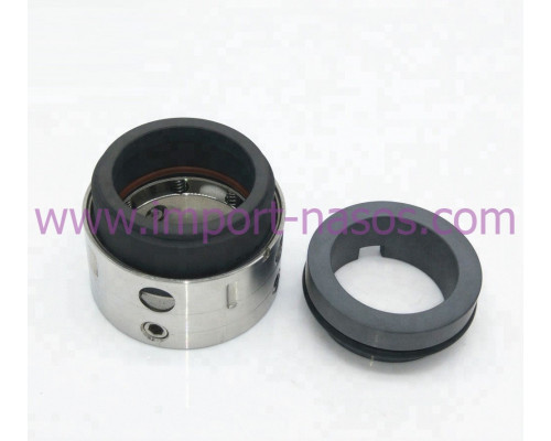 Mechanical seal model IN0200.59BQQVGG, a cartridge-type seal with a clamping ring, featuring silicon carbide rotating and stationary faces mounted on an AISI304 metal assembly.