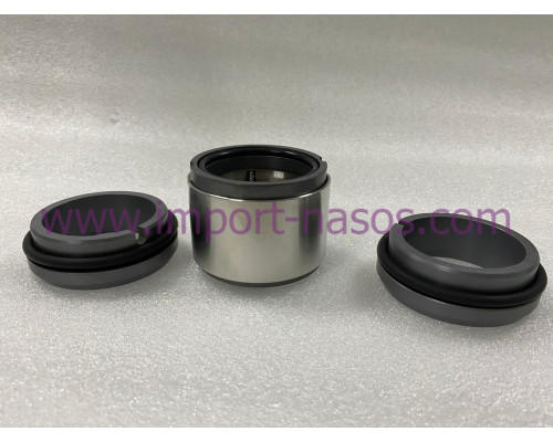 Mechanical seal model IN0280.804.QQVGG, a double tandem cartridge seal, featuring a 28mm shaft diameter and silicon carbide rotating and stationary faces.