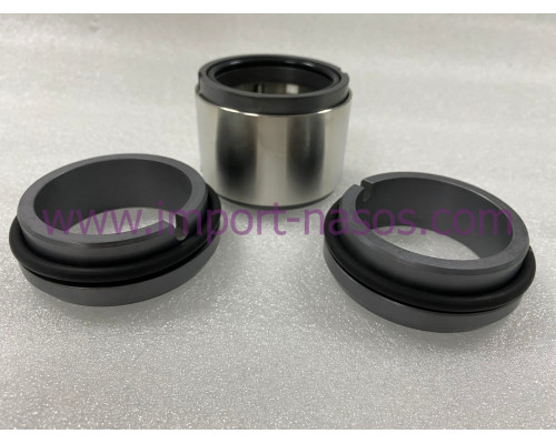Mechanical seal model IN0280.804.QQVGG, a double tandem cartridge seal, featuring a 28mm shaft diameter and silicon carbide rotating and stationary faces.